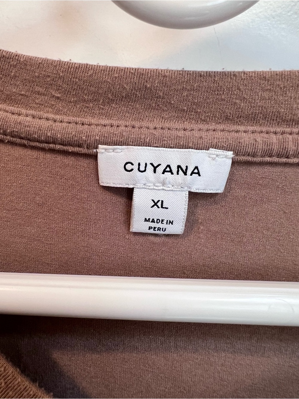 Cuyana Women’s Taupe Brown Boxy Crewneck Tee XL - Picture 2 of 5